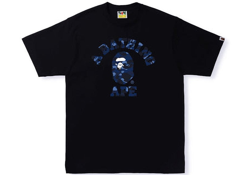 BAPE Color Camo College Tee Black/Navy