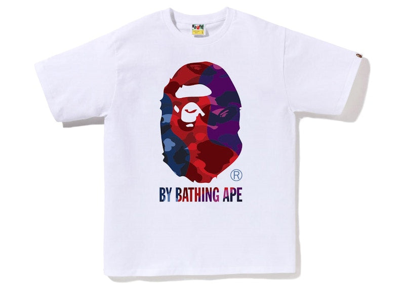 BAPE Color Camo Crazy By Bathing Ape Tee White