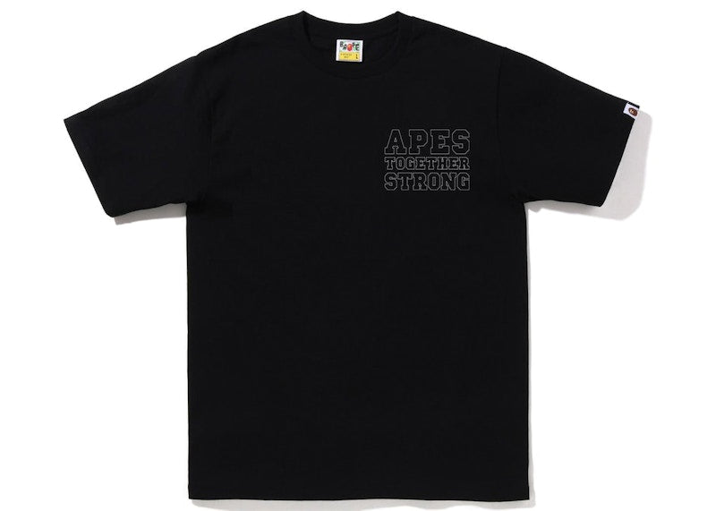 BAPE Color Camo Crazy College ATS Tee Black