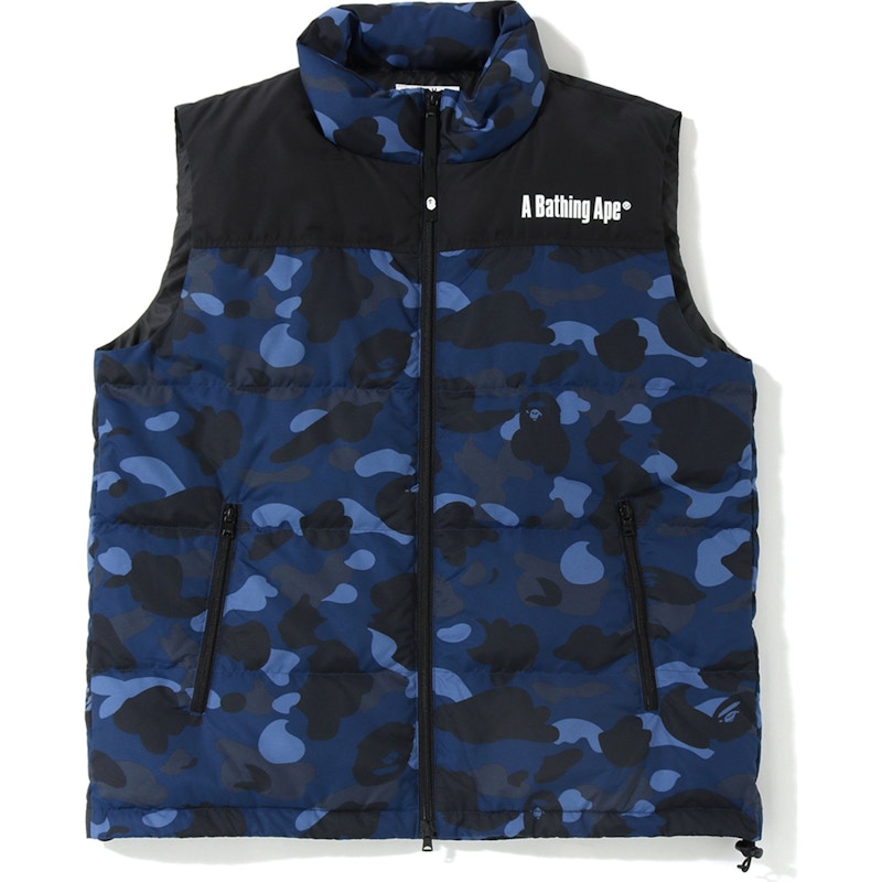 BAPE Color Camo Down Vest (FW19) Blue