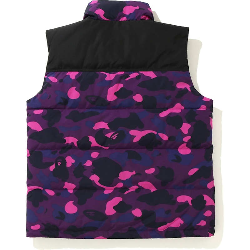 BAPE Color Camo Down Vest (FW19) Purple
