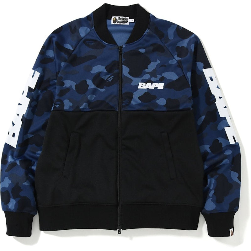BAPE Color Camo Front Zip Jersey Blue