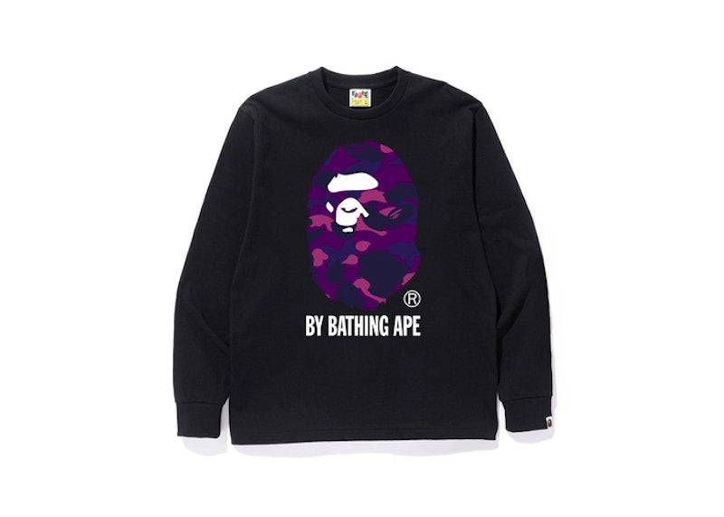 BAPE Color Camo L/S Tee Black/Purple
