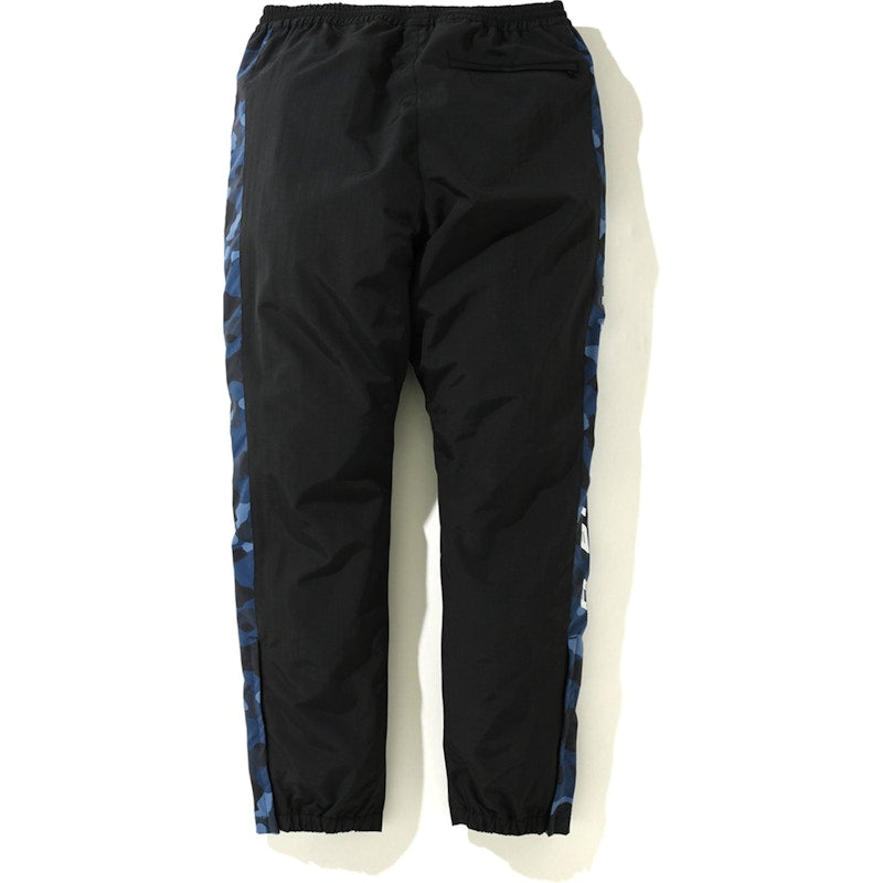 BAPE Color Camo Line Track Pants Black/Blue