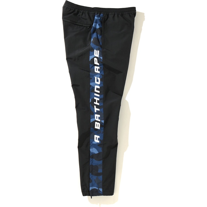 BAPE Color Camo Line Track Pants Black/Blue