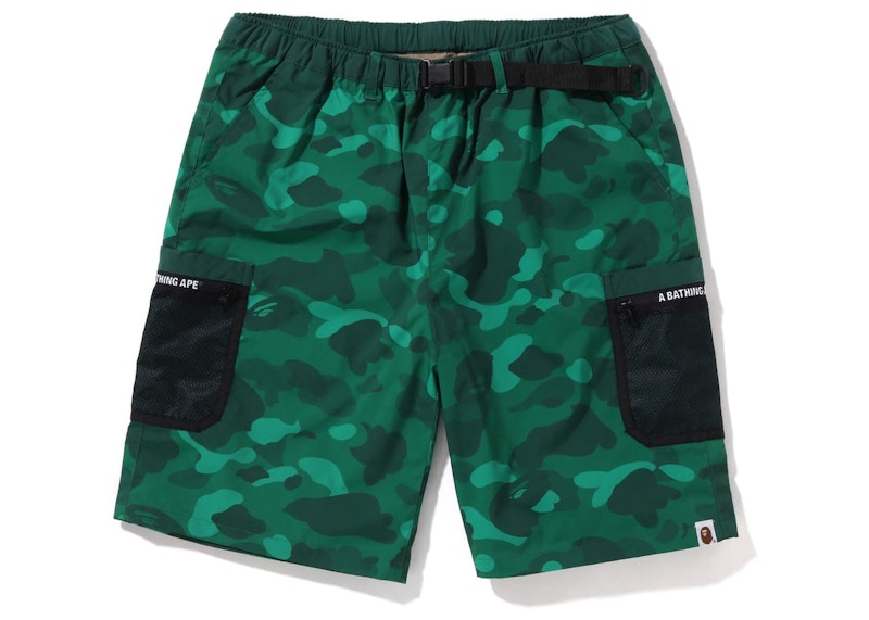 BAPE Color Camo Mesh Pocket Shorts (SS22) Green