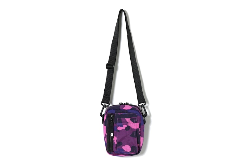 BAPE Color Camo Military Shoulder Bag Purple