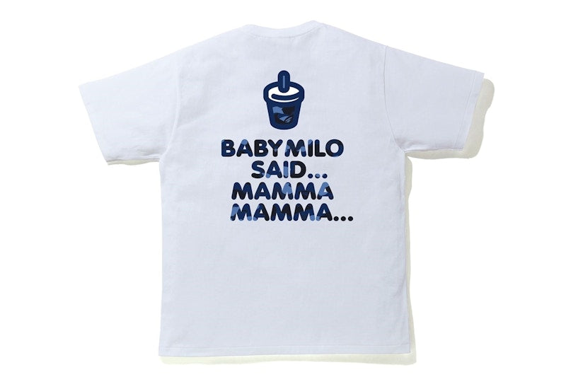 BAPE Color Camo Milo Juice Summer T-shirt White/Blue