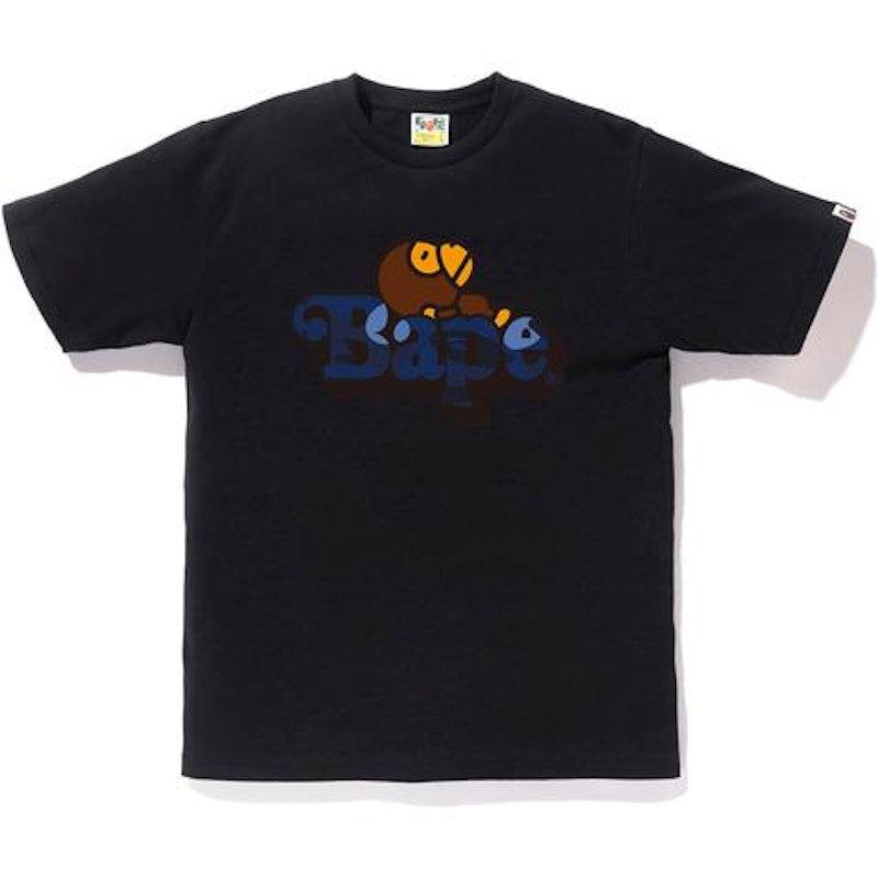 BAPE Color Camo Milo On Bape T-shirt Black/Navy