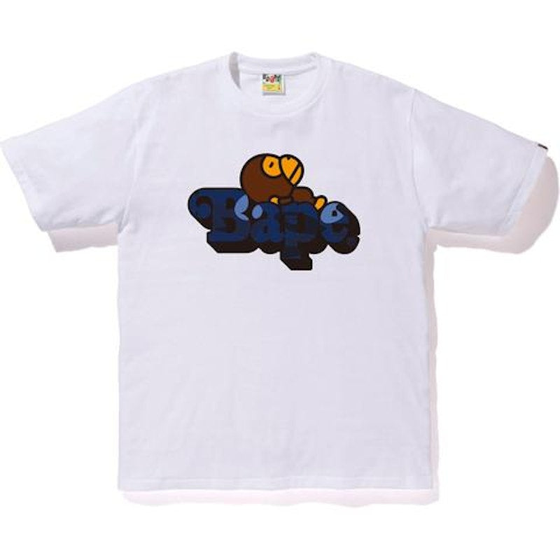 BAPE Color Camo Milo On Bape T-shirt White/Navy
