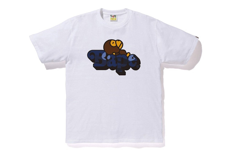 BAPE Color Camo Milo On Bape Tee White/Blue