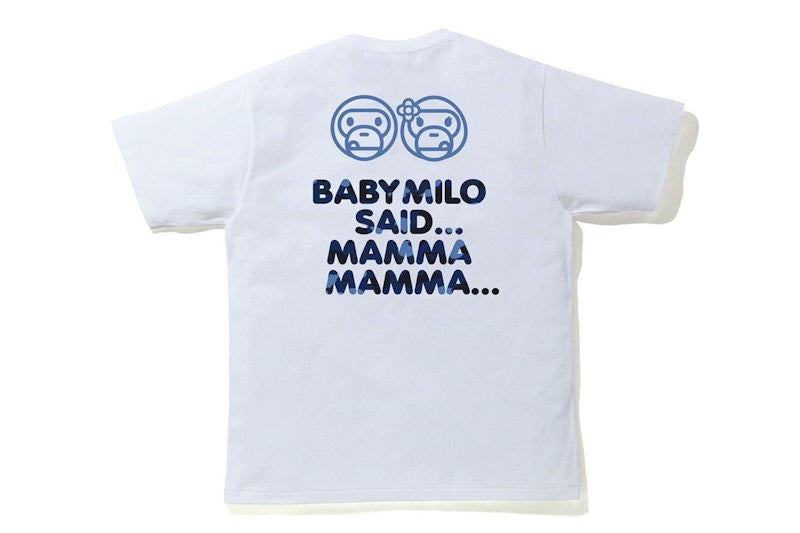BAPE Color Camo Milo Watermelon Summer T-shirt White/Blue