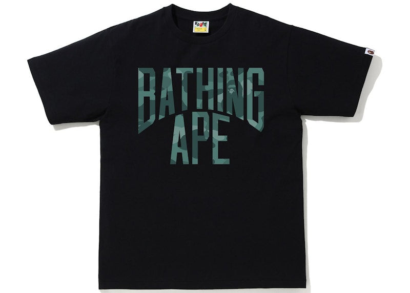 BAPE Color Camo NYC Logo Tee Black/Green