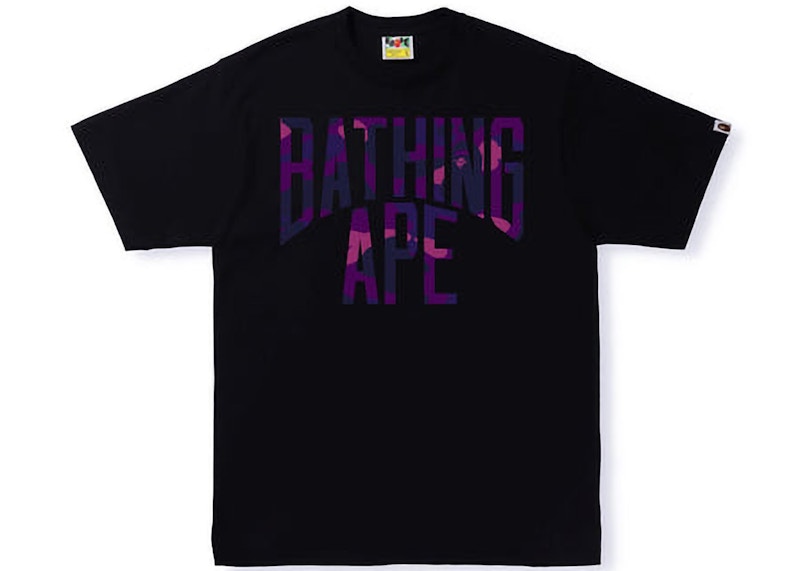 BAPE Color Camo NYC Logo Tee (SS22) Black Purple