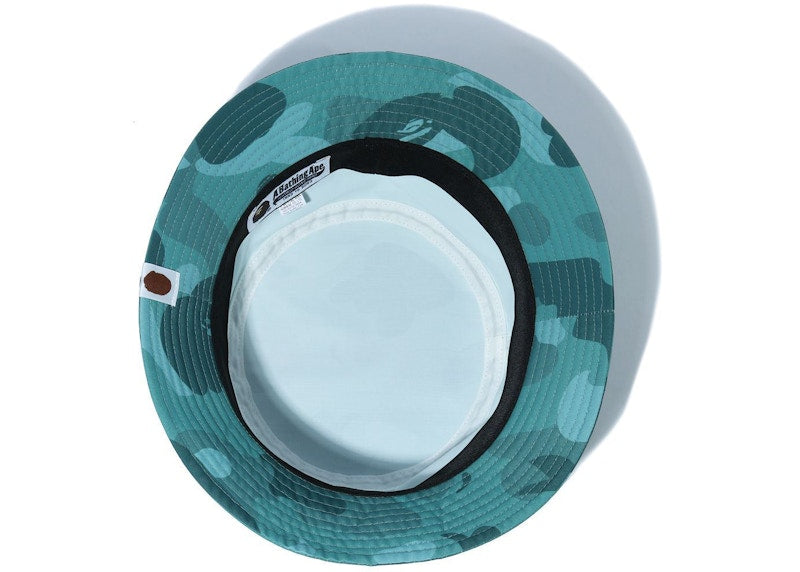 BAPE Color Camo One Point Bucket Hat Green