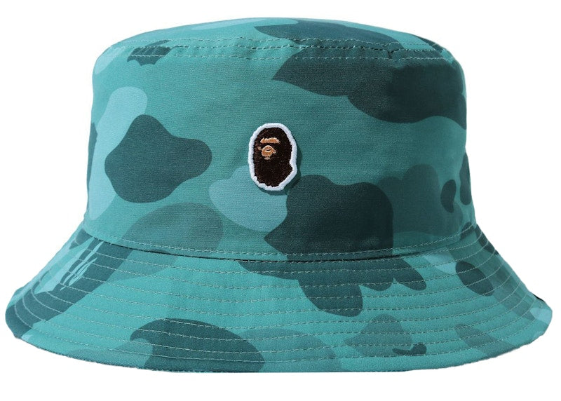 BAPE Color Camo One Point Bucket Hat Green