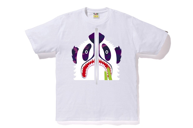 BAPE Color Camo Panda Tee White/Purple