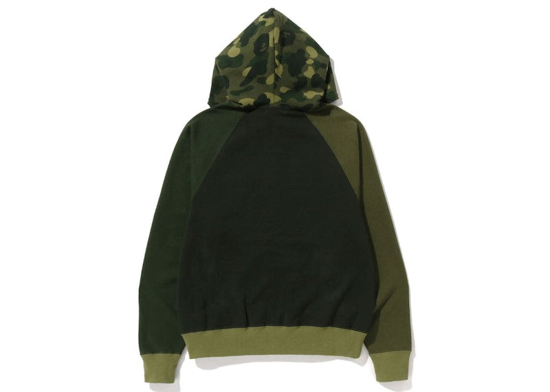 BAPE Color Camo Relaxed Fit Full Zip Hoodie Green