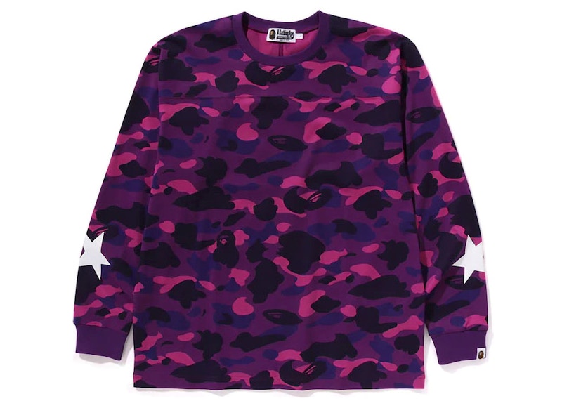 BAPE Color Camo Relaxed Fit L/S Tee Purple