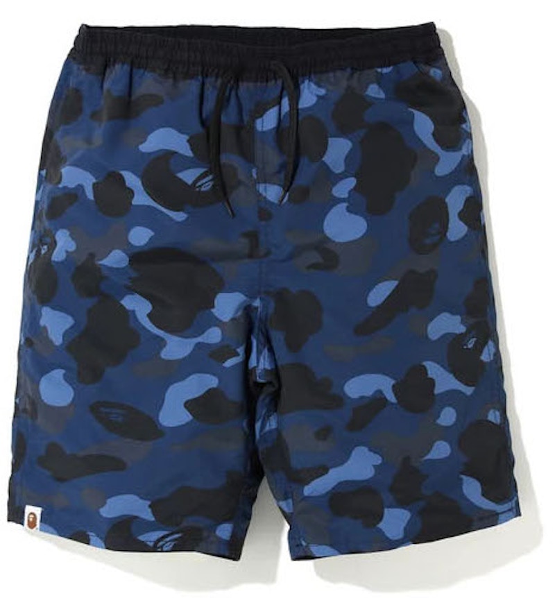 BAPE Color Camo Reversible Shorts Navy
