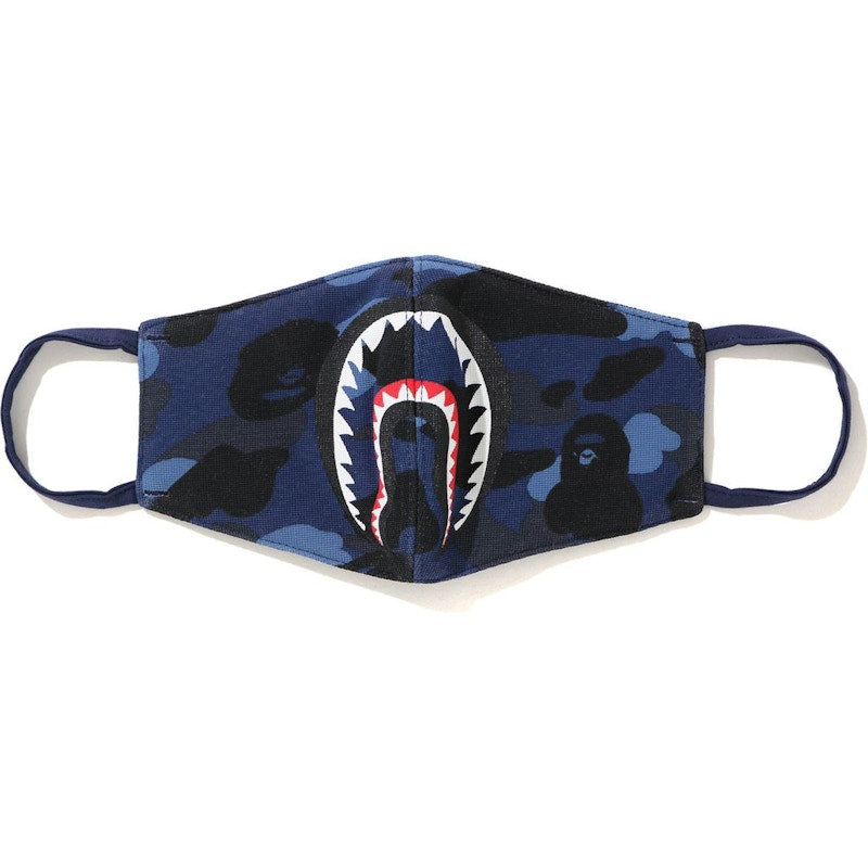 BAPE Color Camo Shark Mask Navy
