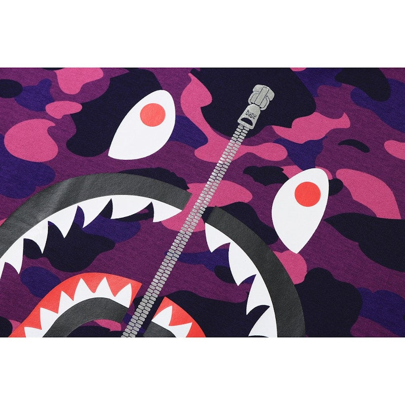 BAPE Color Camo Shark Tee Purple