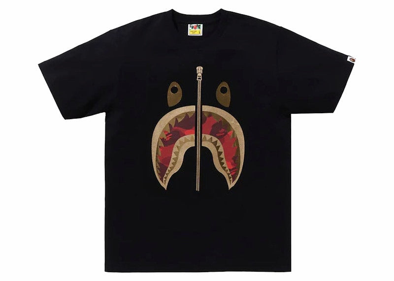 BAPE Color Camo Shark Tee (SS24) Black/Red