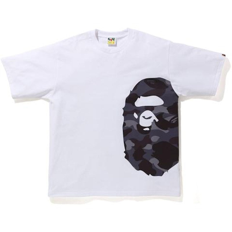 BAPE Color Camo Side Big Ape Head Relaxed Tee White/Burgundy