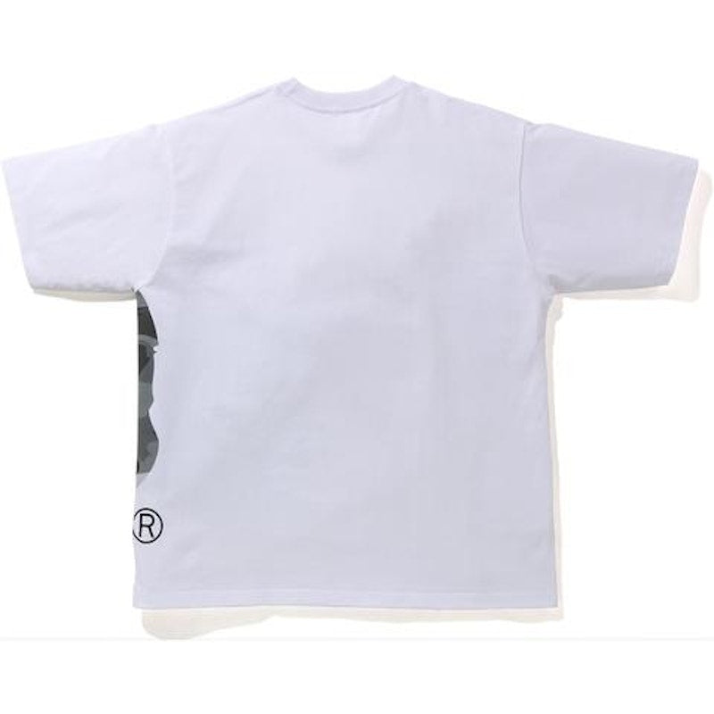 BAPE Color Camo Side Big Ape Head Relaxed Tee White/Gray