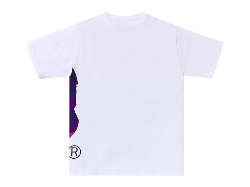 BAPE Color Camo Side Big Ape Head Tee (FW25) White/Purple