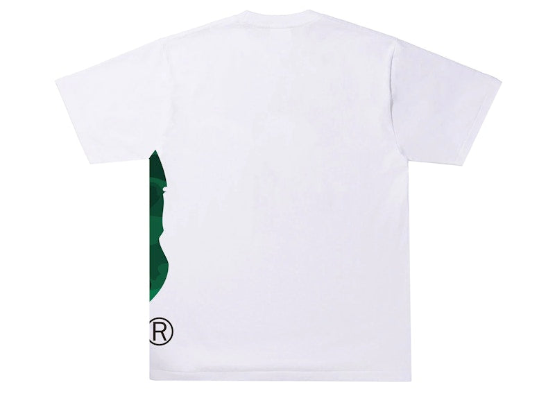 BAPE Color Camo Side Big Ape Head Tee White/Green