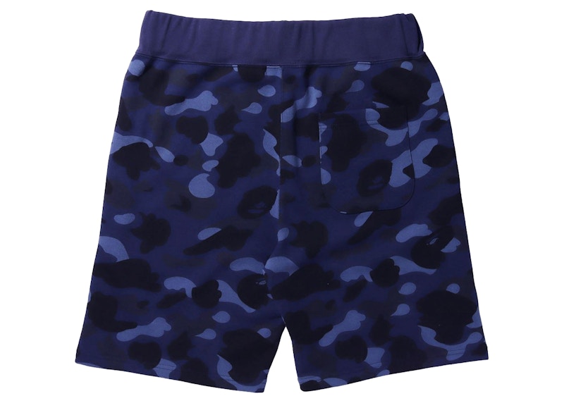 BAPE Color Camo Sweat Shorts (FW21) Navy