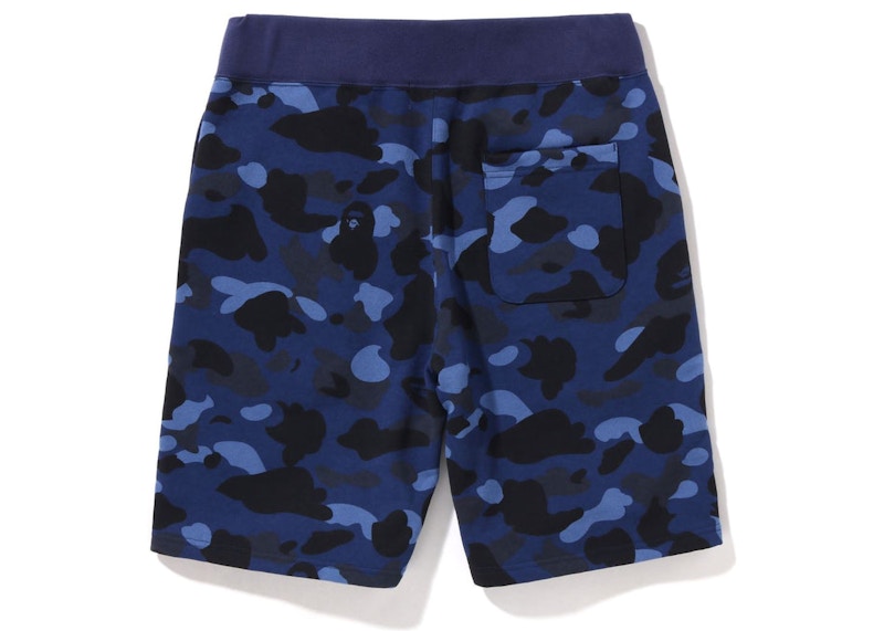 BAPE Color Camo Sweat Shorts (SS22) Navy