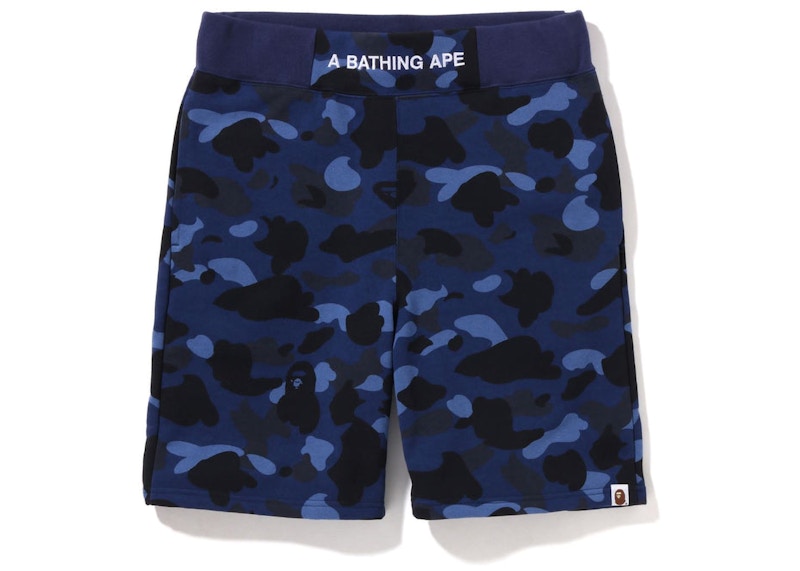 BAPE Color Camo Sweat Shorts (SS22) Navy