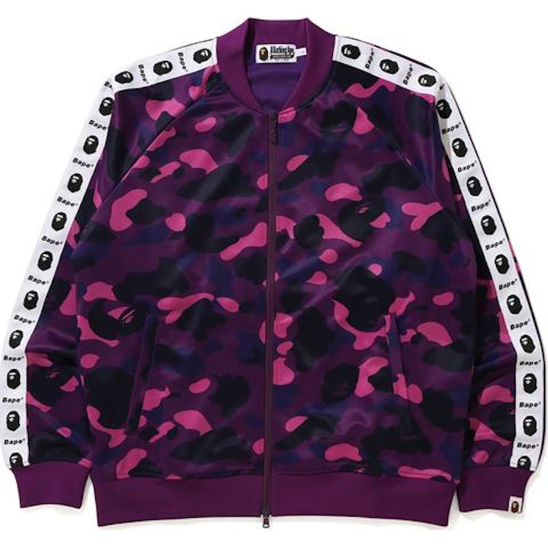 BAPE Color Camo Tape Jersey Top Purple