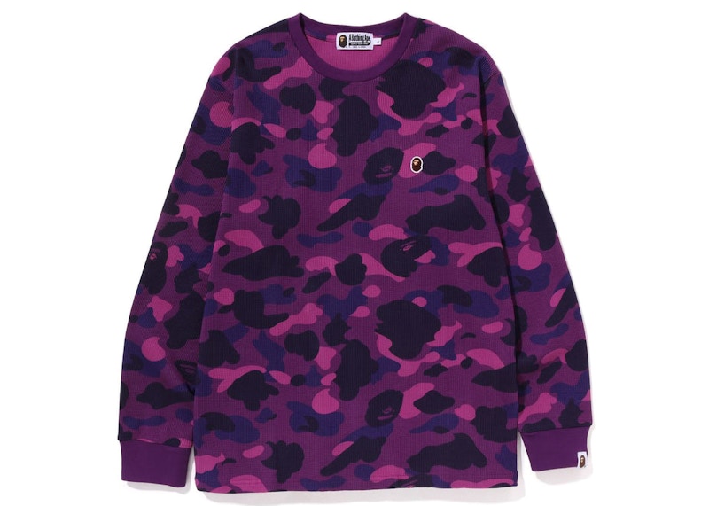 BAPE Color Camo Thermal L/S Tee (SS23) Purple