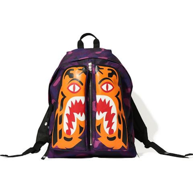 BAPE Color Camo Tiger Day Pack Purple