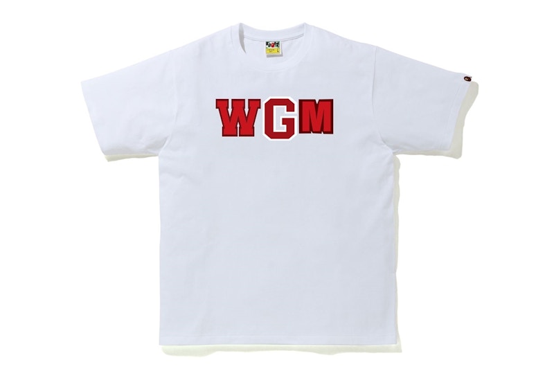 BAPE Color Camo WGM Milo Shark Tee White/Red