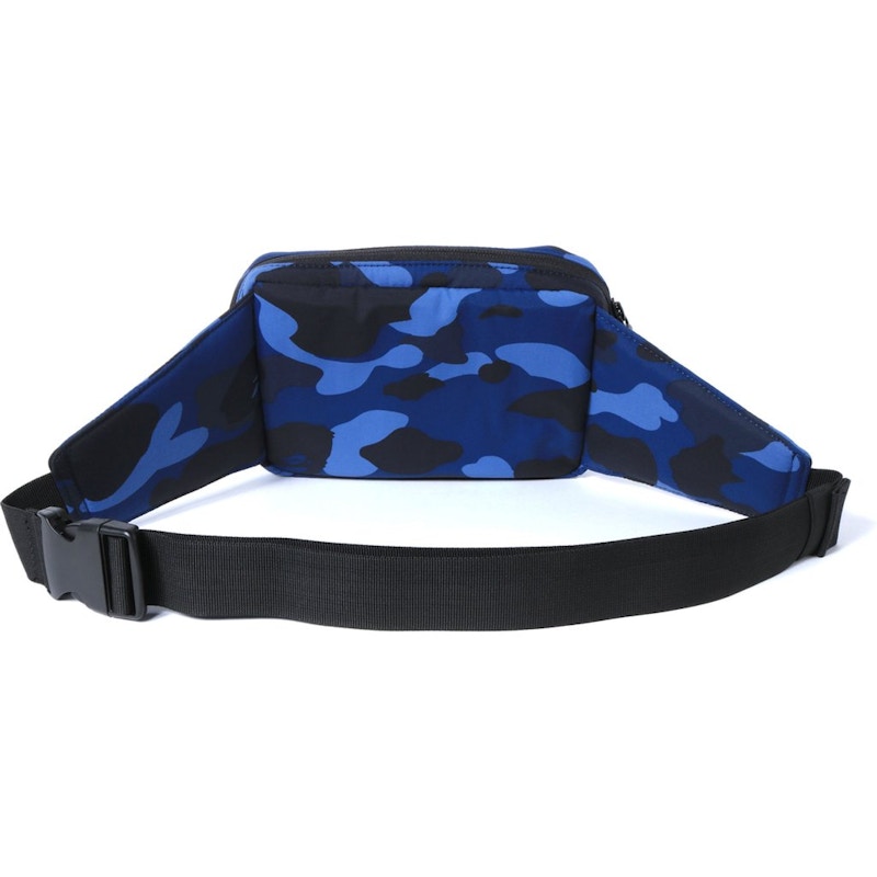 BAPE Color Camo Waist Bag Blue