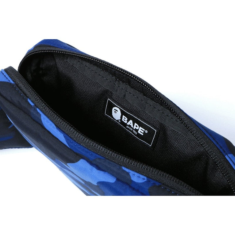 BAPE Color Camo Waist Bag Blue