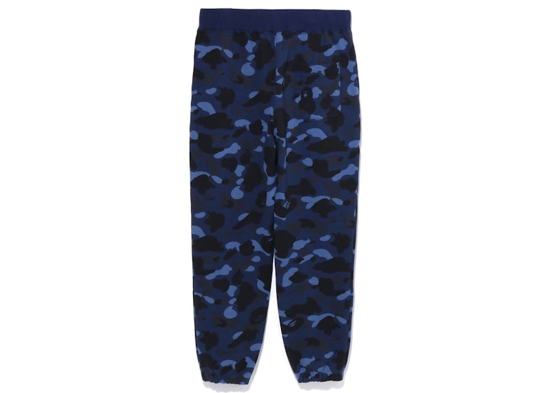 BAPE Color Camo Wide Fit Sweat Pants Navy
