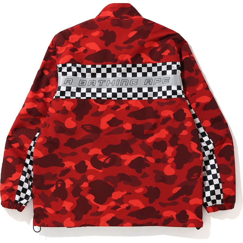 BAPE Color Camo Zip Jacket Red