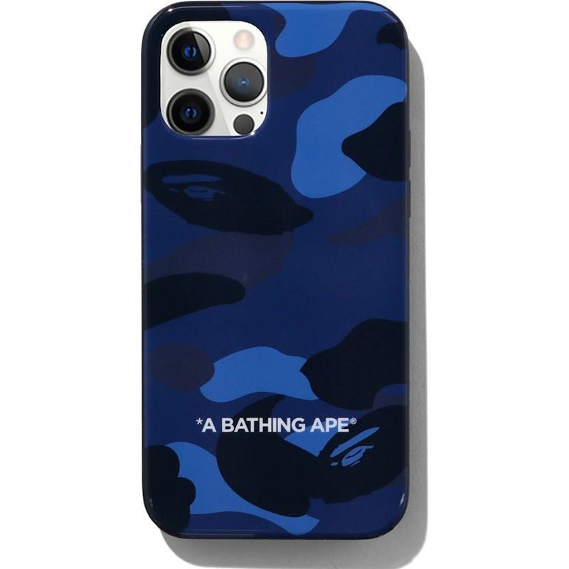 BAPE Color Camo iPhone 12/12 Pro Case Navy