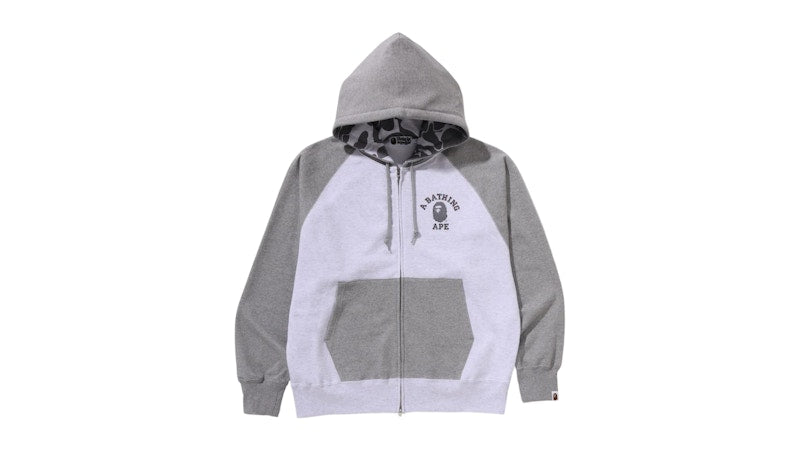 BAPE Color Stone Relaxed Fit Zip Hoodie Gray