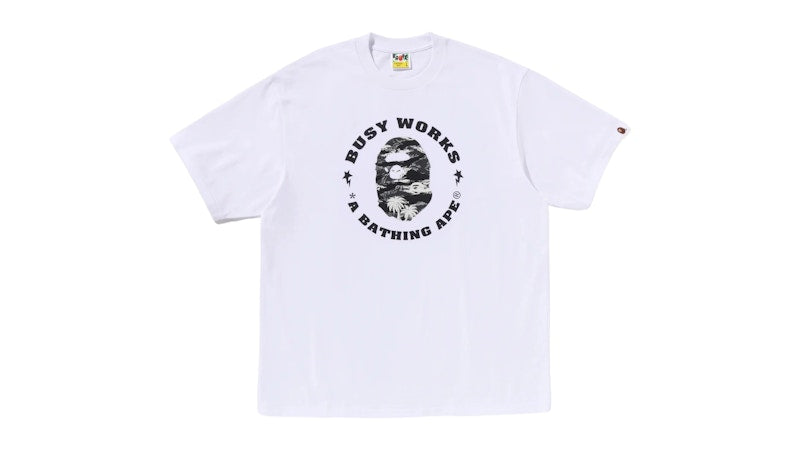 BAPE Colors Busy Works Sta Tee Tee White