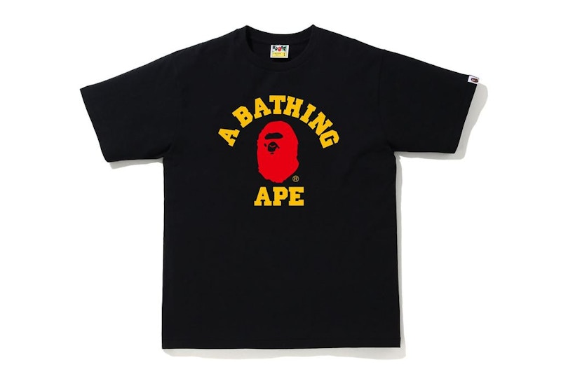 BAPE Colors College T-shirt Black/Red