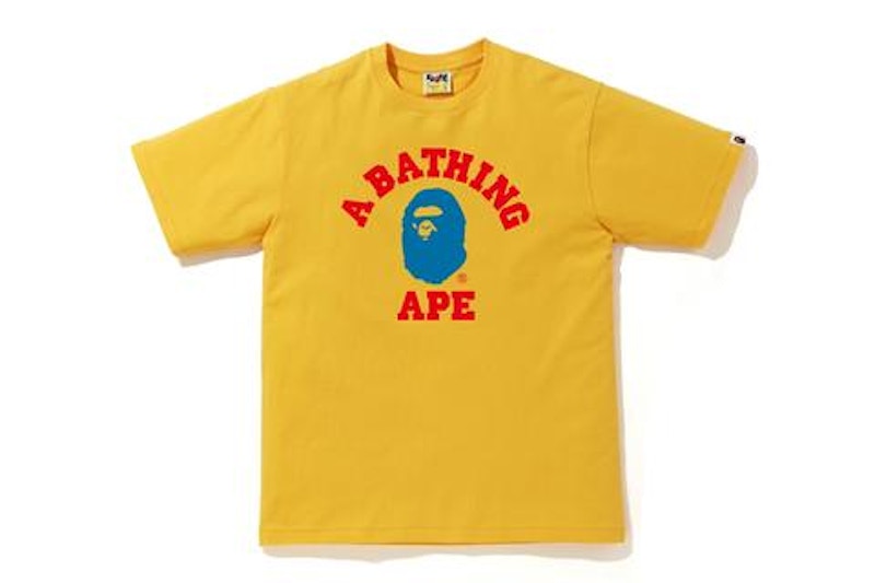 BAPE Colors College T-shirt Yellow/Blue