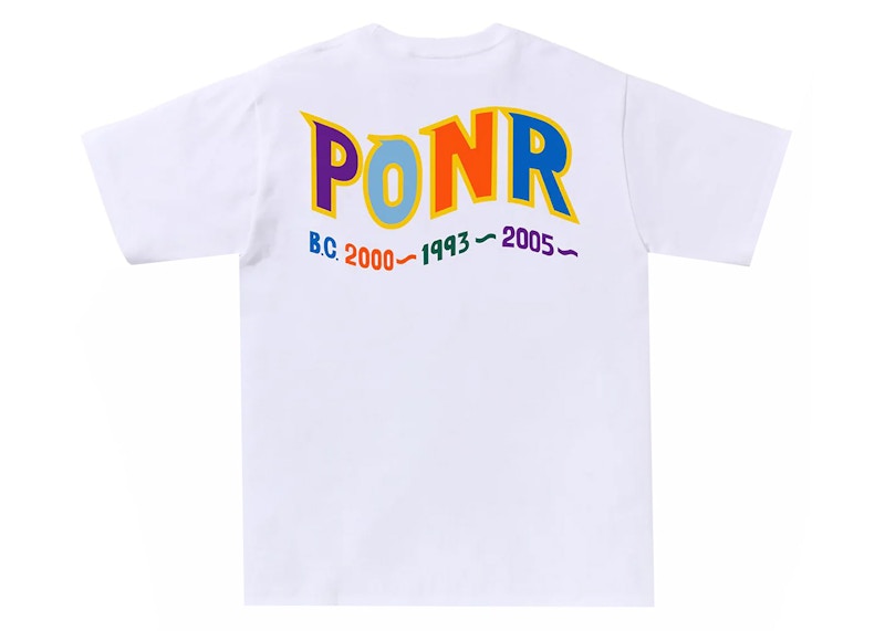 BAPE Colors Shark PONR Tee White