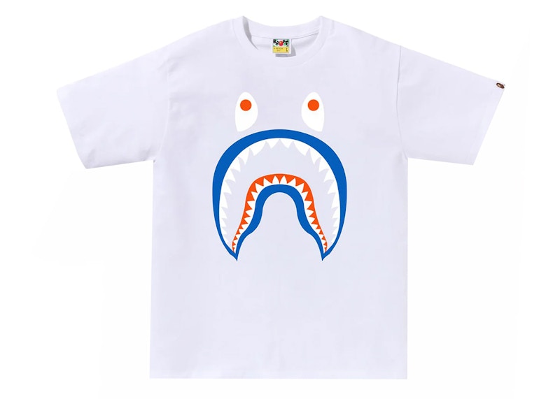 BAPE Colors Shark PONR Tee White