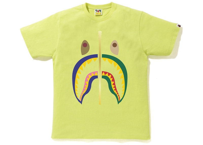 BAPE Colors Shark Tee Yellow